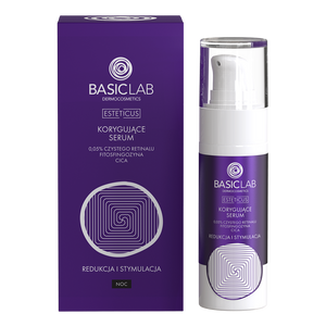 Korygujące serum 0,05% czystego retinalu, fitosfingozyna, CICA, Redukcja i Stymulacja 