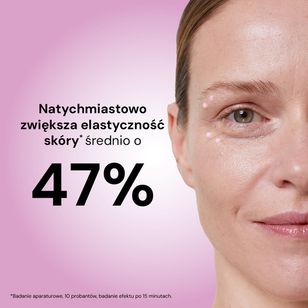 Napinający krem pod oczy poprawiający gęstość skóry na dzień 12% kompleksu peptydów prokolagenowych, 1% pochodnych witaminy K, fitoestrogeny, Odbudowa i Lifting 